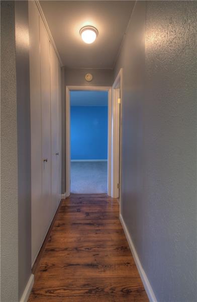 61 Darlington Road, Unit A8 Beaver Falls, PA 15010 - Photo 7 of 21 Hallway. Note the floor-to-ceiling closets at left.