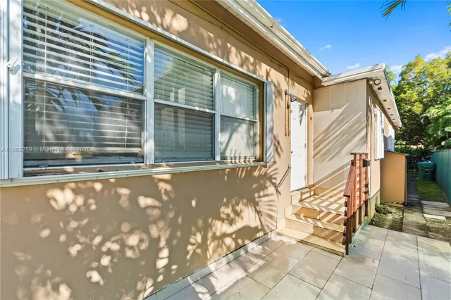 a view of a house with a window