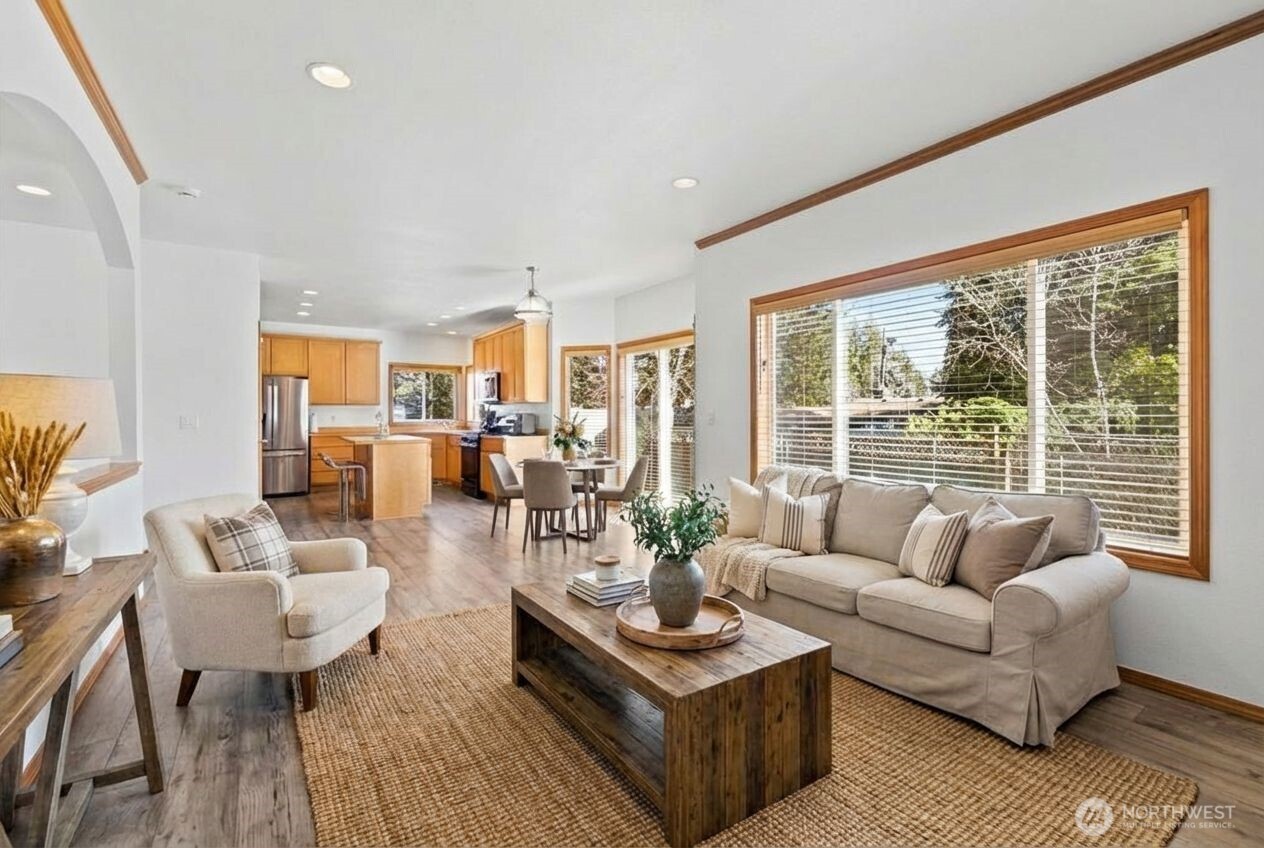 1496 Aberdeen Avenue Northeast Renton, WA 98056 - Photo 13 of 28 a living room with furniture and a large window