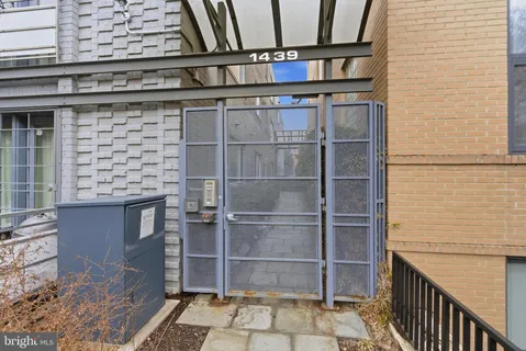 a view of a pathway both side of building