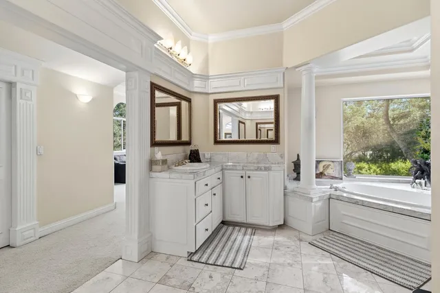 a view of a outdoor space with a patio