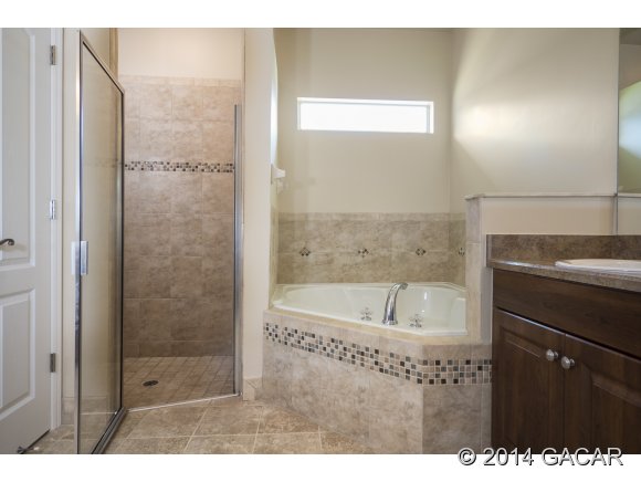 14076 Northwest 10th Road Newberry, FL 32669 - Photo 17 of 22 Master Bath Tub and Shower