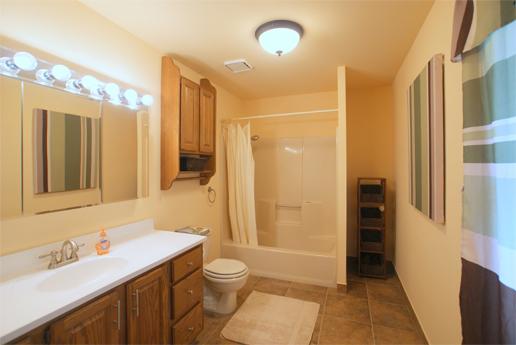 23740 North High Ridge Drive Lake Zurich, IL 60047 - Photo 11 of 17 a bathroom with a sink a toilet and shower