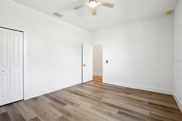 wooden floor in an empty room