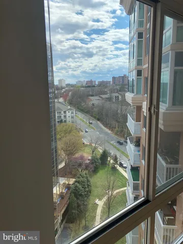 a view of a glass window