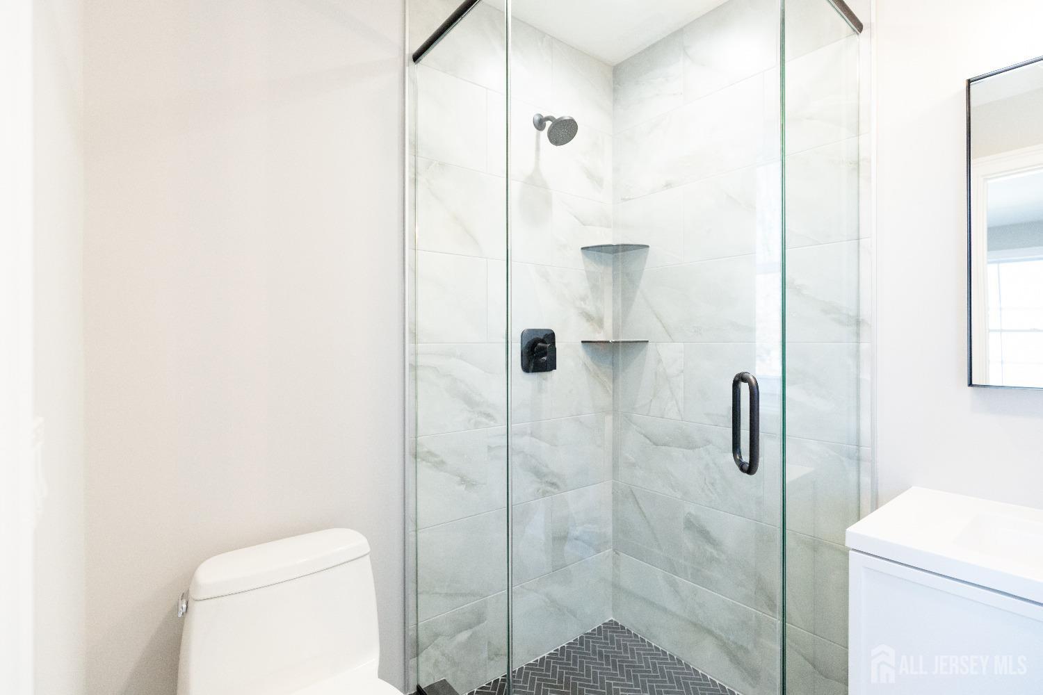 24 Parkerson Road Edison, NJ 08817 - Photo 47 of 56 a bathroom with a shower and toilet