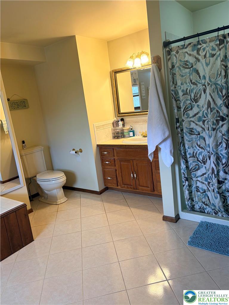 100 Hazelwood Road Lehighton, PA 18235 - Photo 26 of 31 a bathroom with a sink a toilet and a mirror