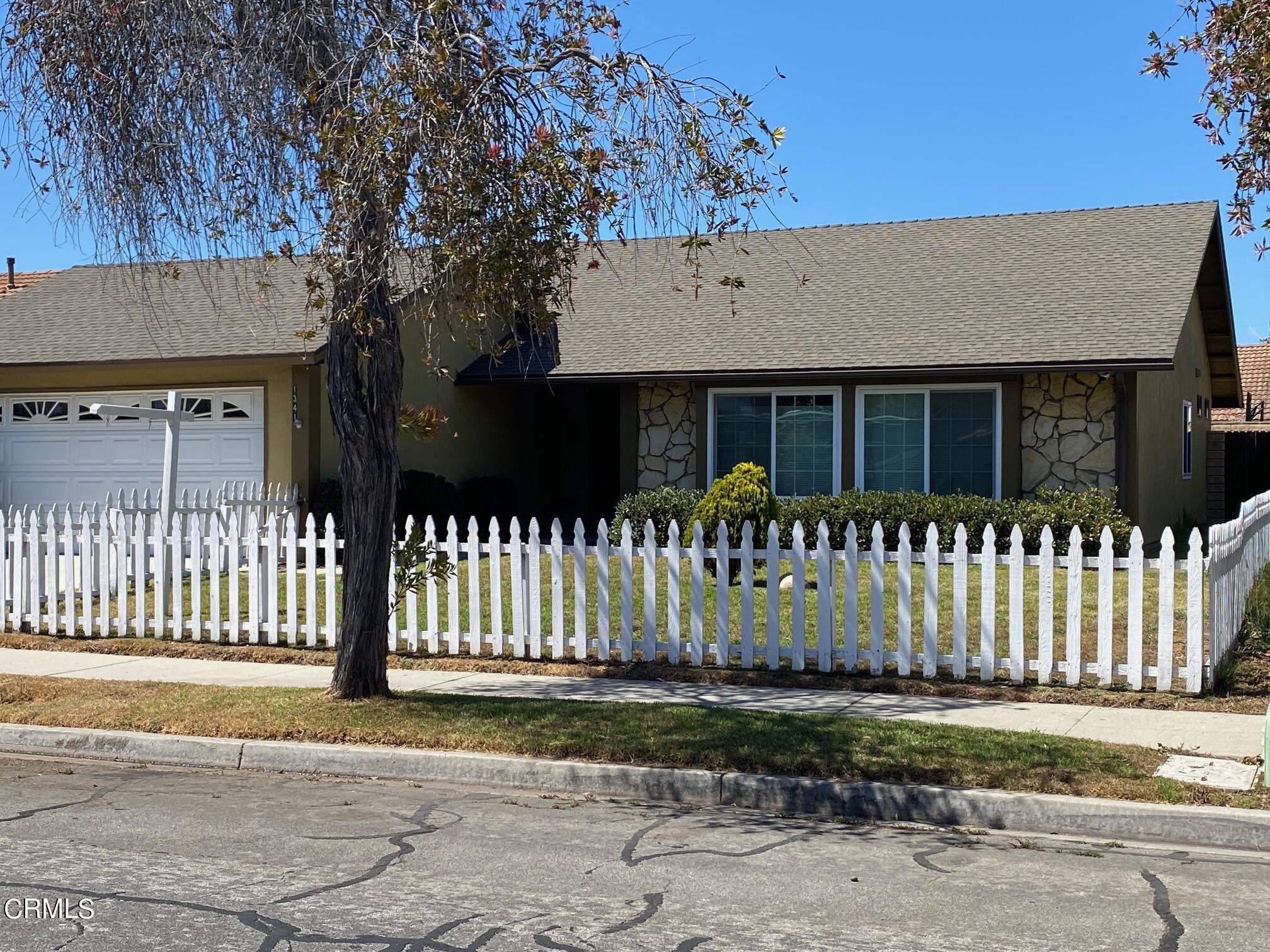 a front view of a house