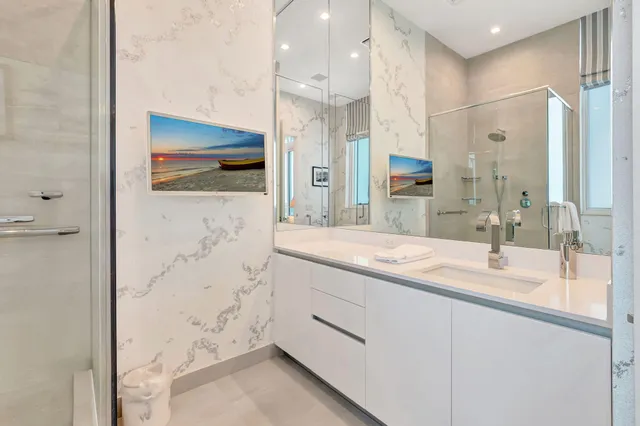 a view of white cabinet