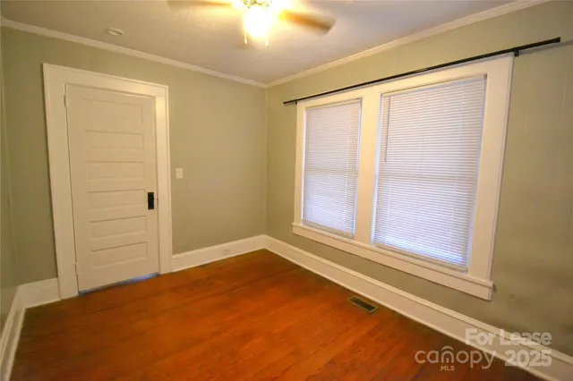 an empty room with window