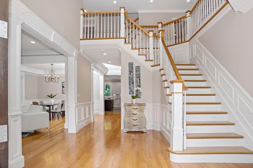 34 Dorothy Road Newton, MA 02459 - Photo 20 of 41 a view of entryway and hall with wooden floor