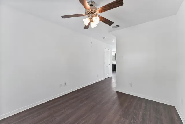 wooden floor in an empty room