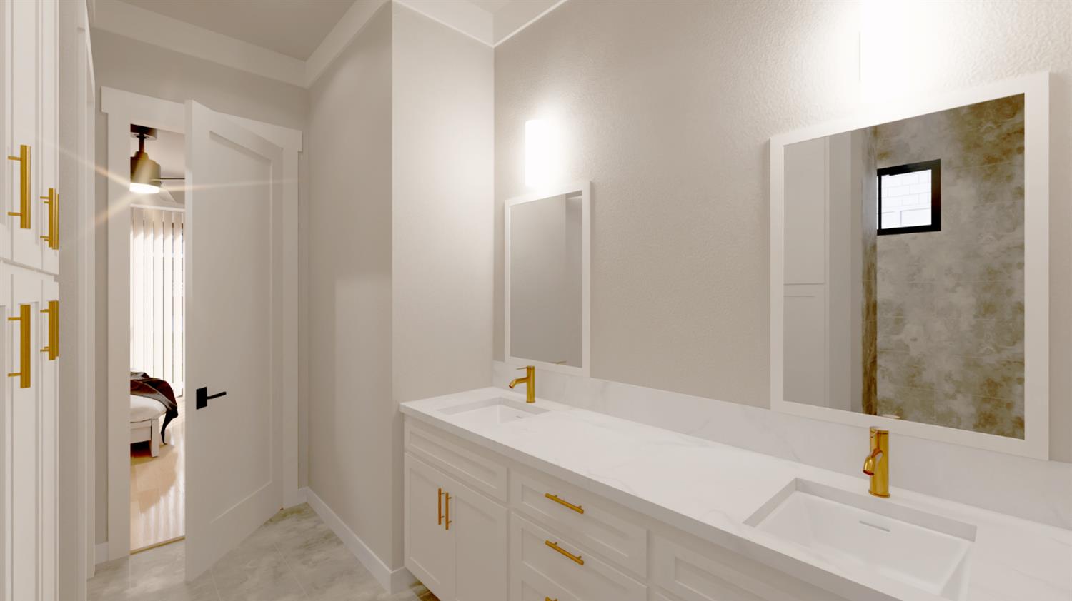 5709 Thomson Loop Davis, CA 95616 - Photo 15 of 26 a bathroom with a sink and a mirror