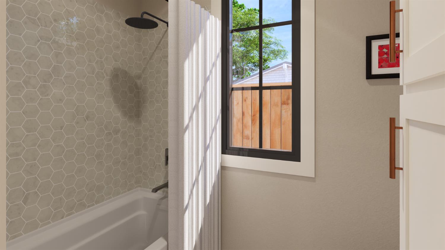 5709 Thomson Loop Davis, CA 95616 - Photo 17 of 26 a bathroom with a bathtub and shower