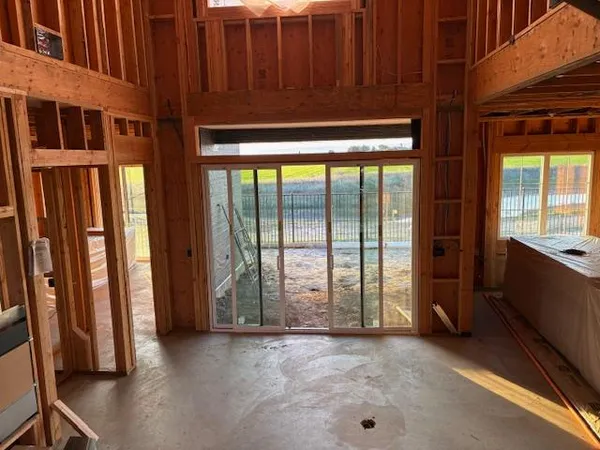 a view of an entrance with a building