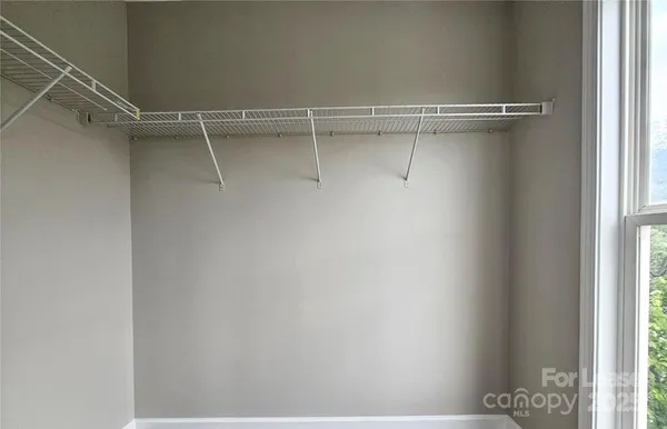 a close view of closet