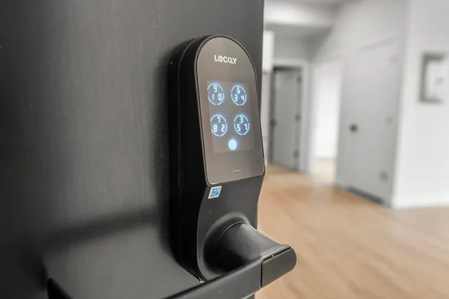 a front view of a building