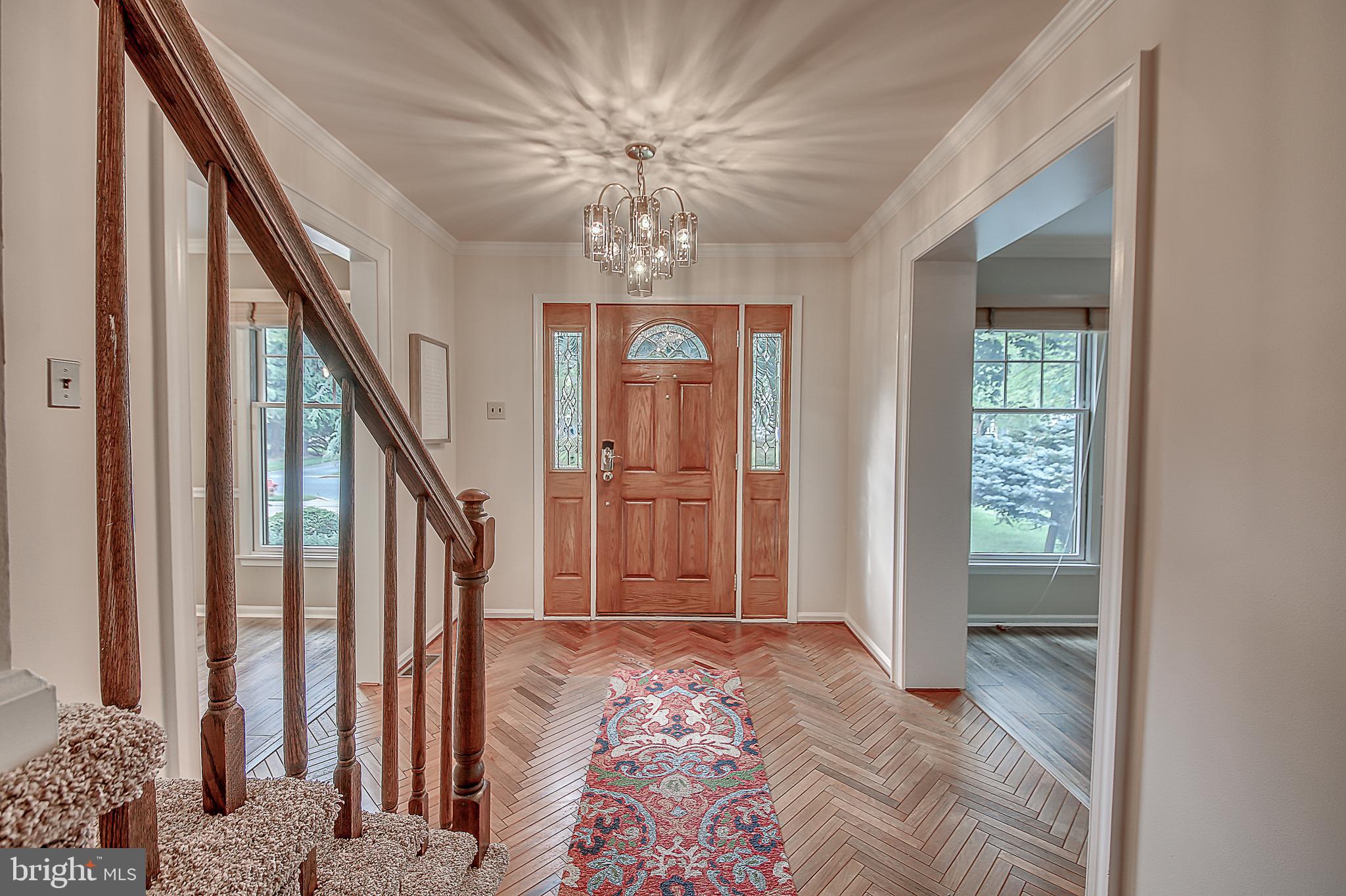 305 Newgate Road Langhorne, PA 19047 - Photo 3 of 37 Foyer with Parquet Floor