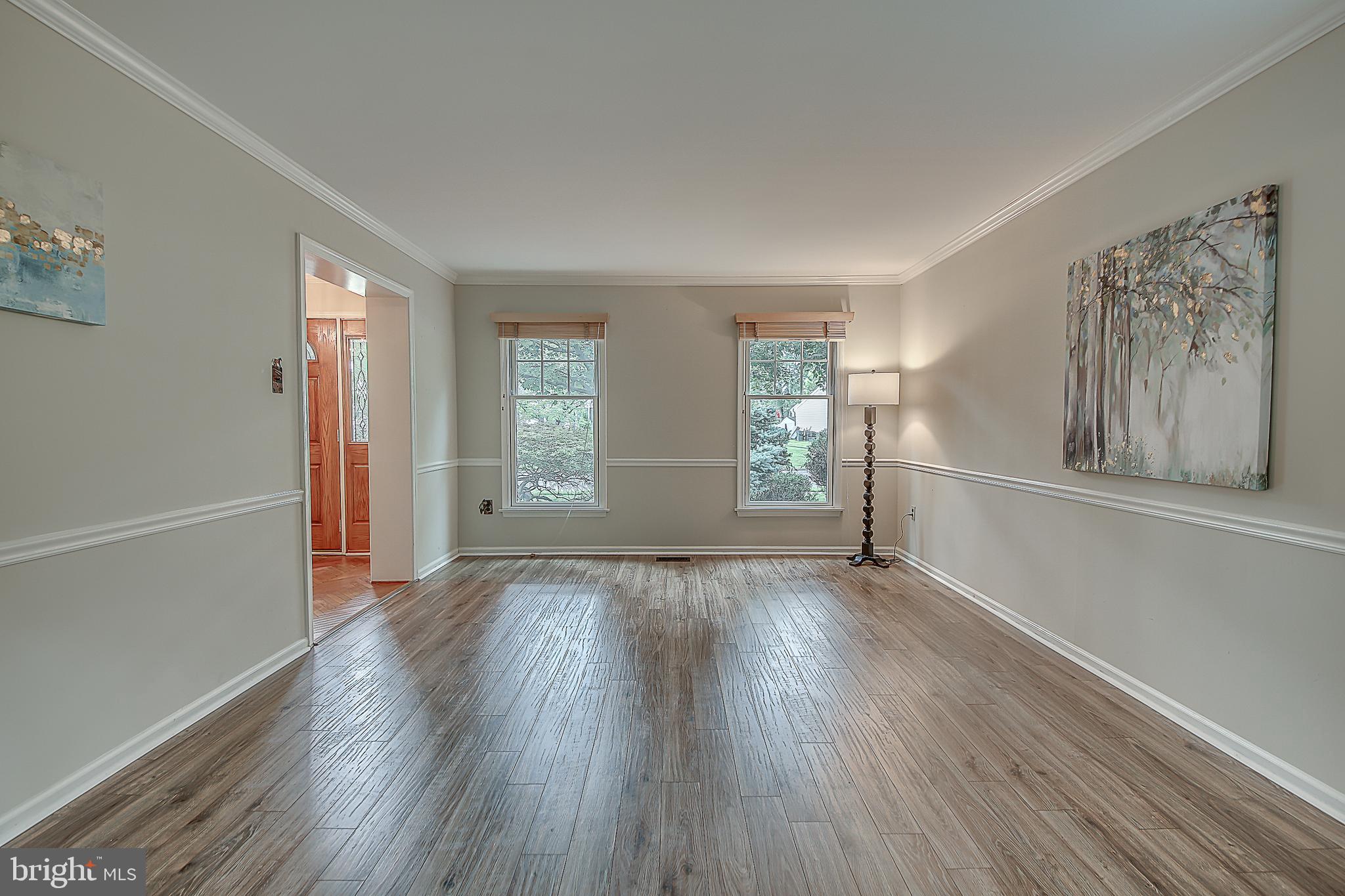 305 Newgate Road Langhorne, PA 19047 - Photo 4 of 37 Living Room with New Hardwoods