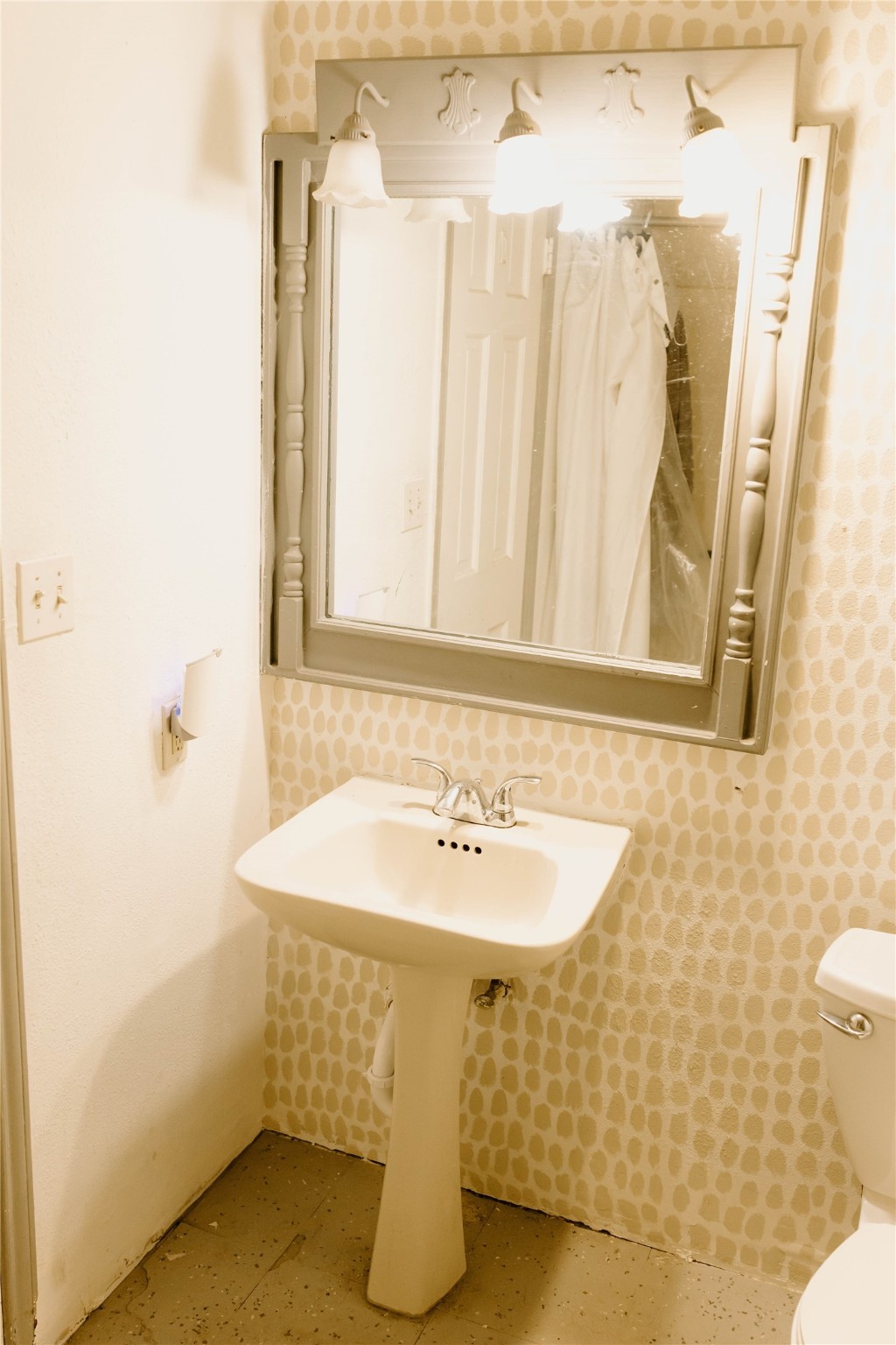 16120 Hartman Road Magnolia, TX 77355 - Photo 21 of 41 a bathroom with a sink and a mirror