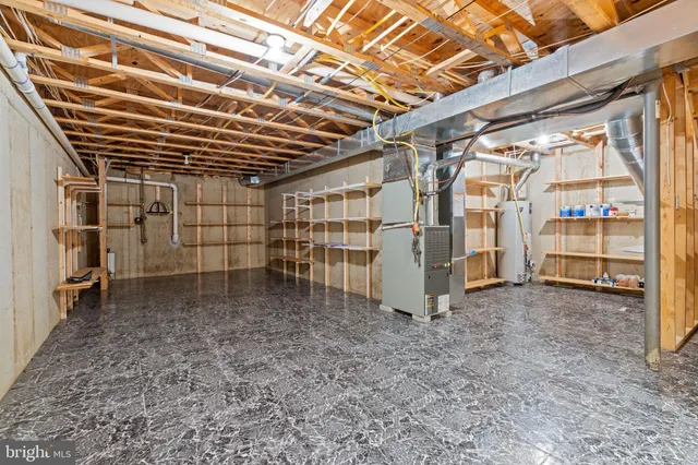 a view of a room with racks