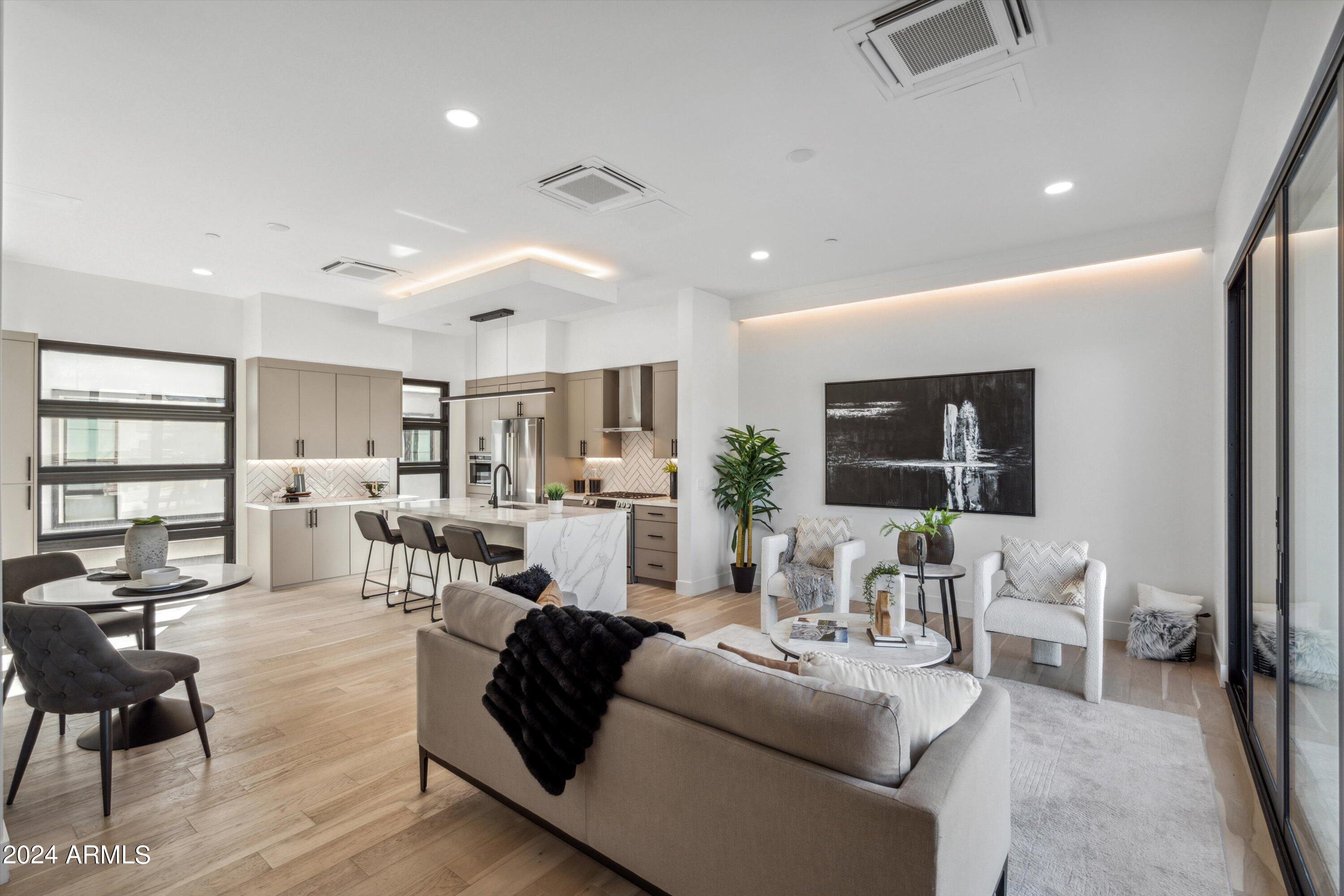 1501 North Miller Road, Unit 1012 Scottsdale, AZ 85257 - Photo 2 of 40 05-Living Room to Kitchen