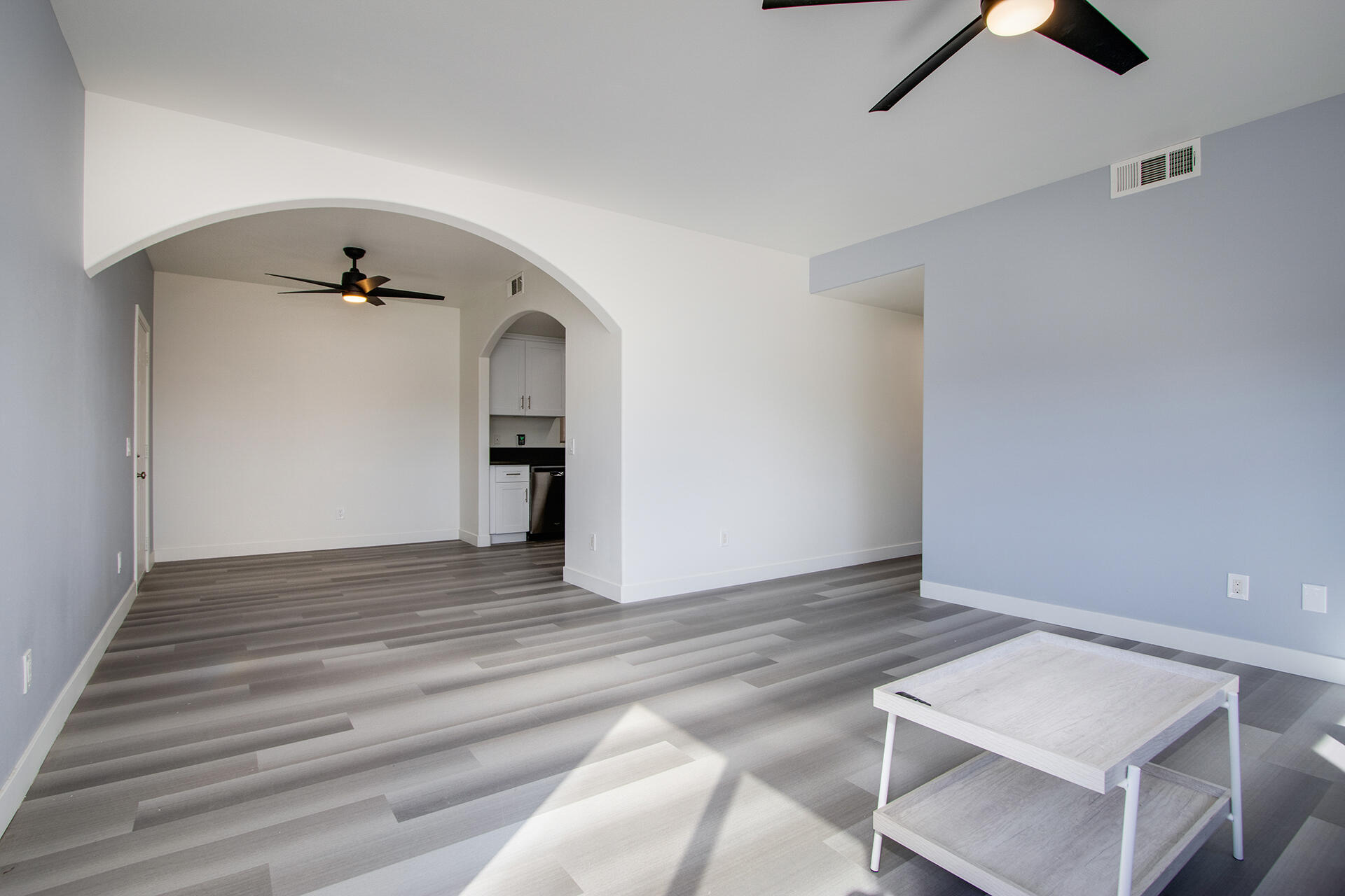 61786 Desert Air Road Joshua Tree, CA 92252 - Photo 16 of 54 wooden floor in an empty room with a window