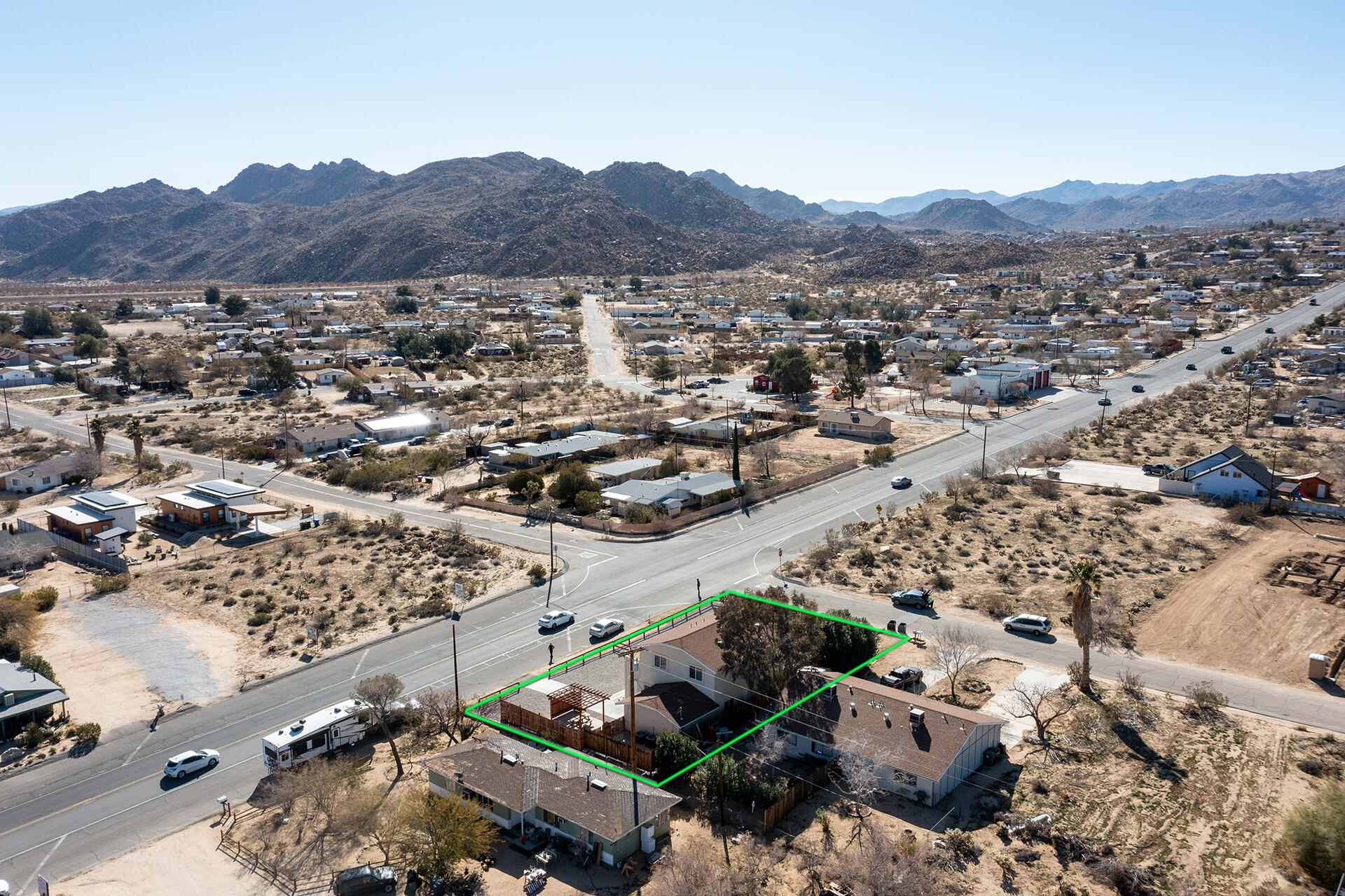 61786 Desert Air Road Joshua Tree, CA 92252 - Photo 52 of 54 an aerial view of multiple house