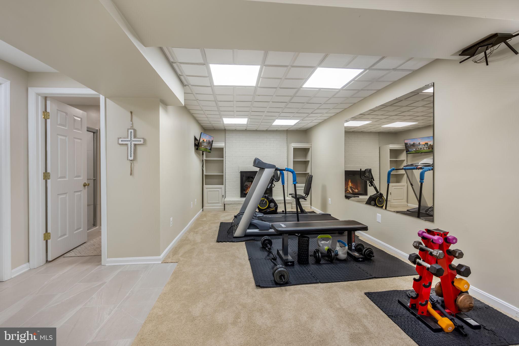 8504 Silverdale Road Lorton, VA 22079 - Photo 32 of 48 a view of a room with gym equipment