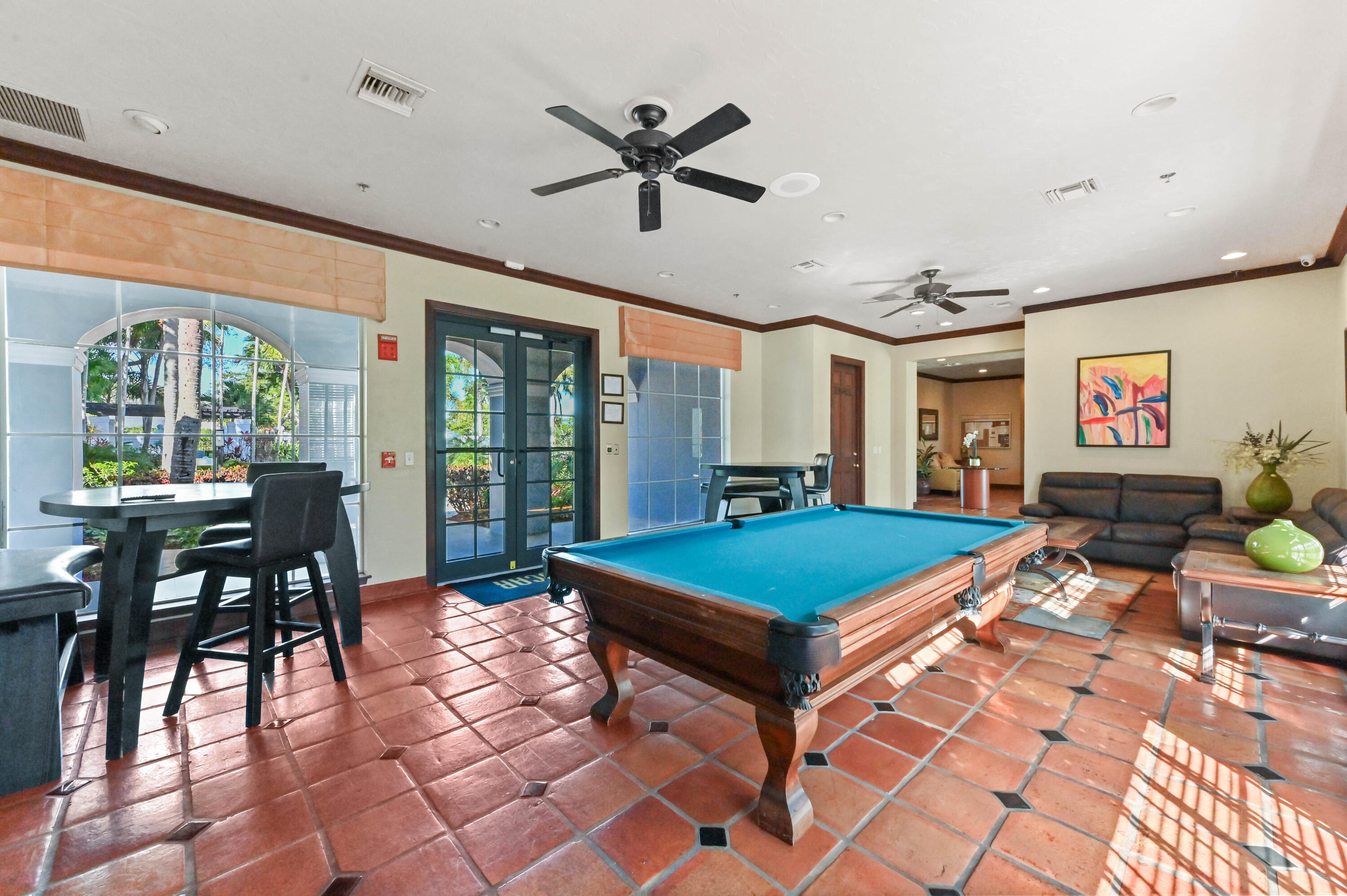 3237 Clint Moore Road, Unit 107 Boca Raton, FL 33496 - Photo 33 of 41 a room with pool table and windows