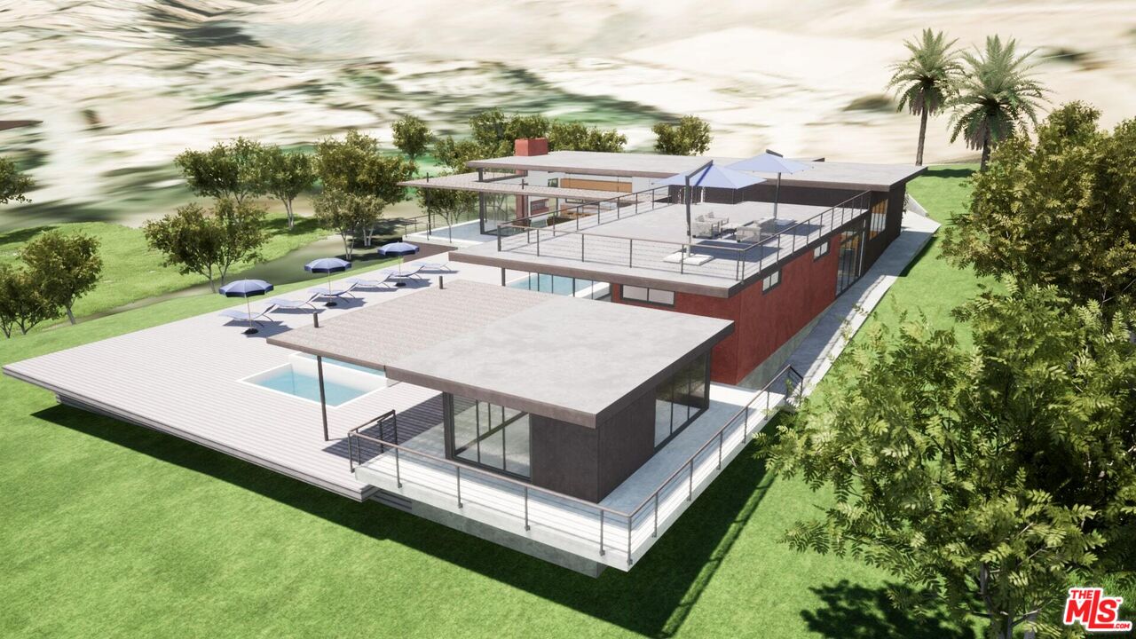 29652 Cuthbert Road Malibu, CA 90265 - Photo 8 of 18 a view of a terrace with a garden and outdoor seating