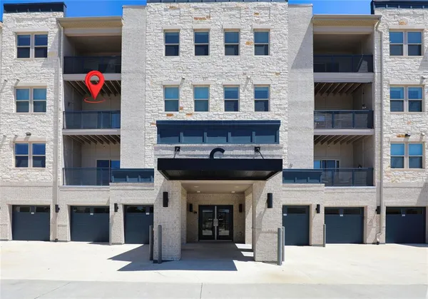 a front view of a building with an entrance