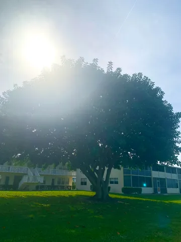 a view of building with outdoor space