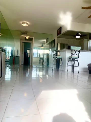 a view of a lobby with furniture