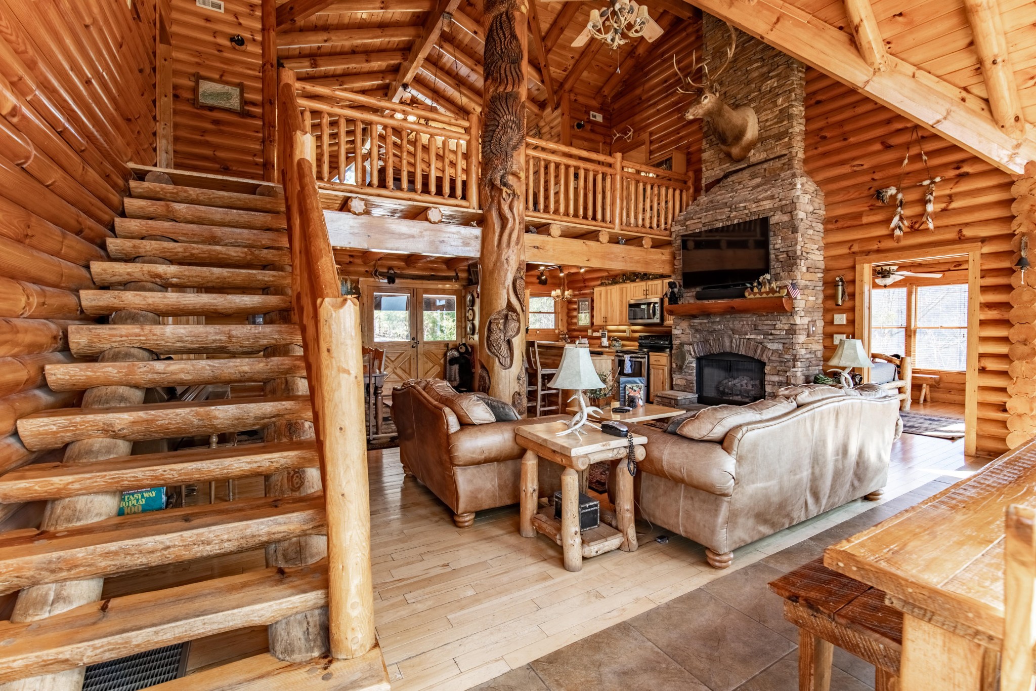 3005 Redtail Road Sevierville, TN 37862 - Photo 8 of 37 a view of living room with patio furniture and a fireplace