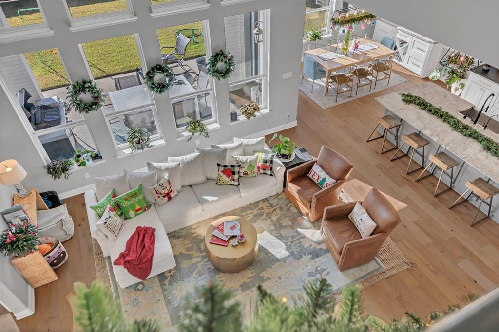 13753 Green Elm Road Fort Worth, TX 76008 - Photo 10 of 38 an aerial view of a house dining space and wooden floor