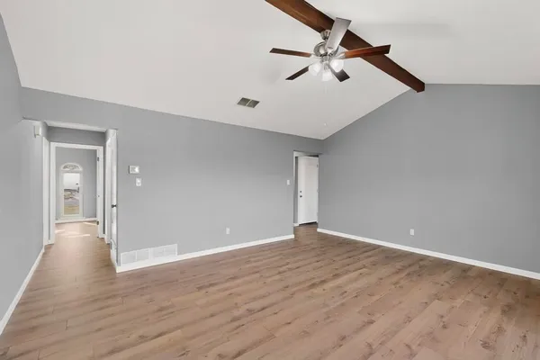 wooden floor in an empty room