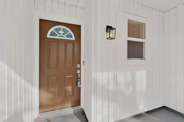 a view of an entryway door