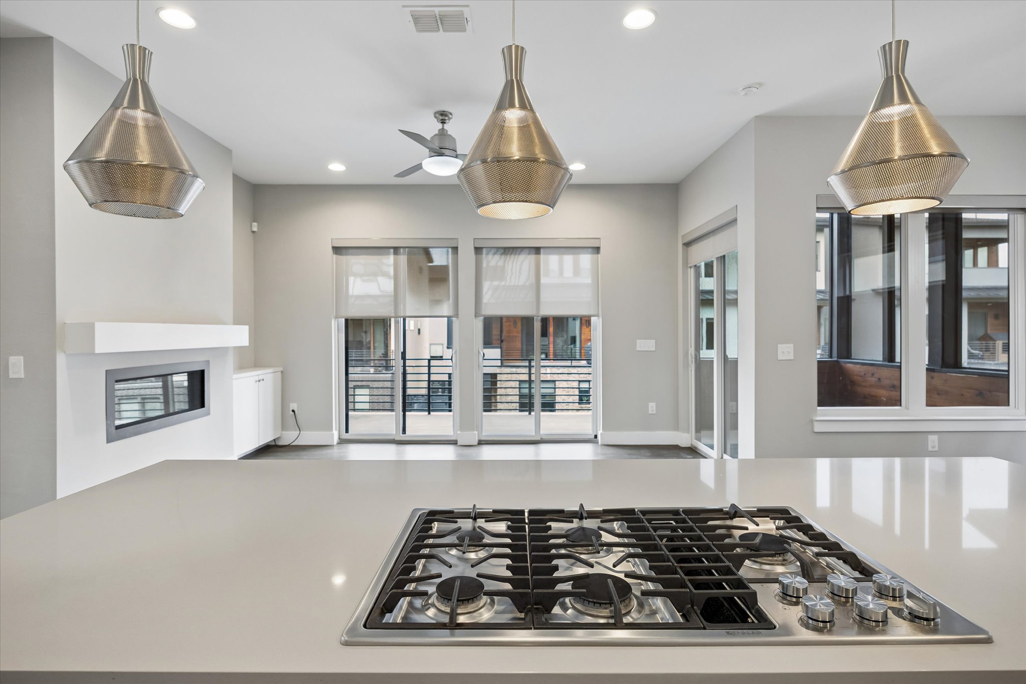 5006 Pecan Springs Road, Unit 6 Austin, TX 78723 - Photo 13 of 30 Modern kitchen with sleek counters and a gas cooktop for inspired culinary creations.