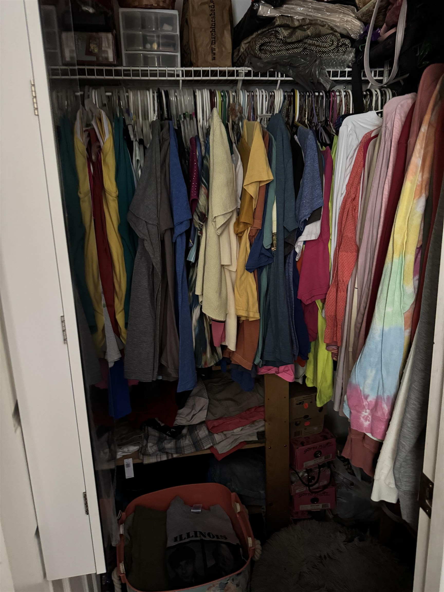 1134 Coral Farms Road Florahome, FL 32140 - Photo 19 of 33 a view of walk in closet with clothes and shoes