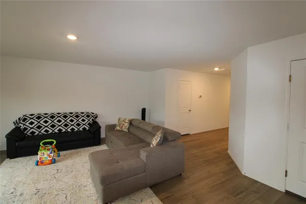 wooden floor in a room