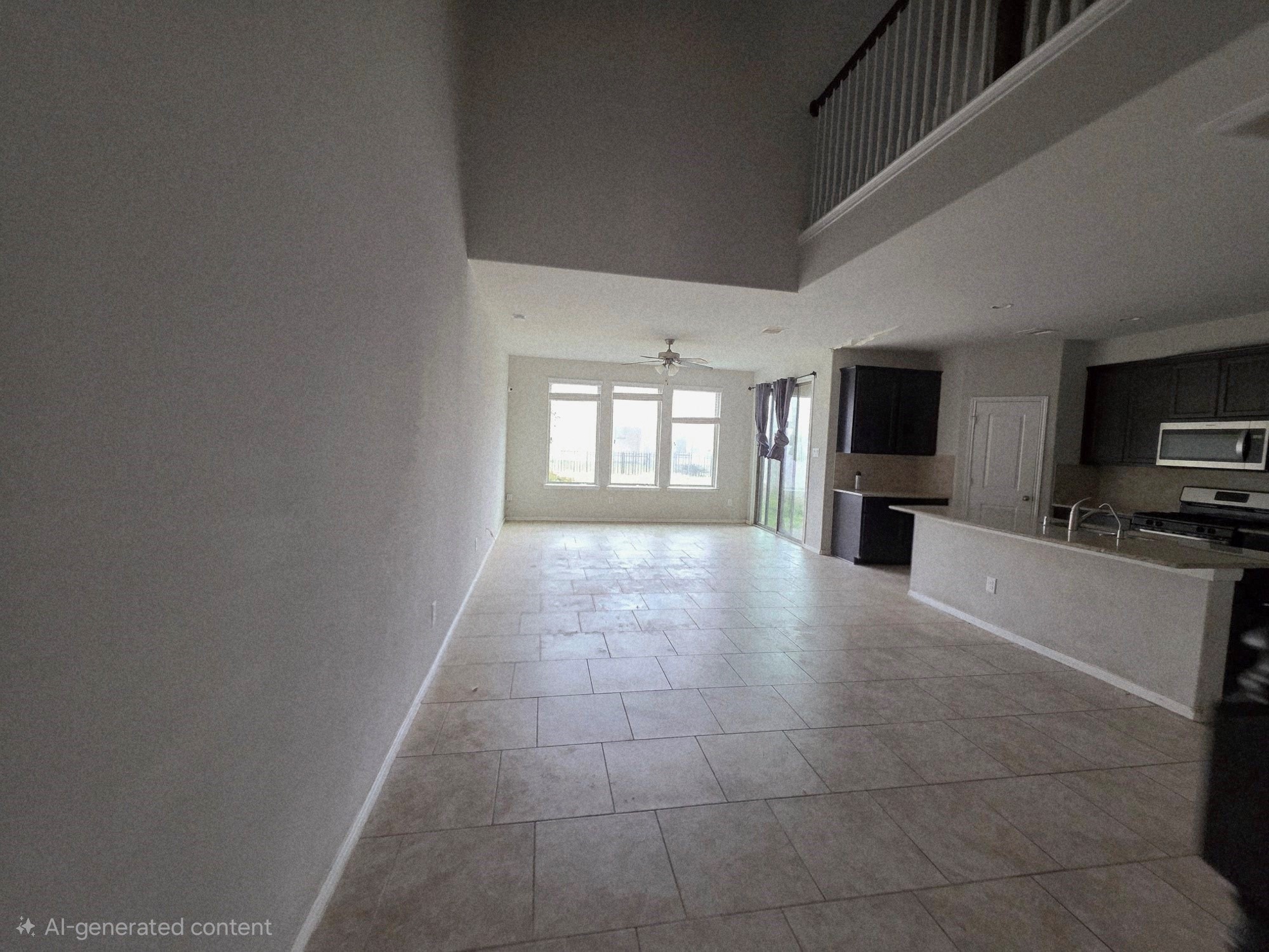 3421 Orch Brg Lane Rosenberg, TX 77471 - Photo 3 of 12 a large kitchen with granite countertop a rug a stove and a microwave
