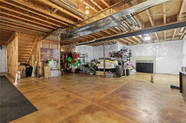 a view of storage and utility room