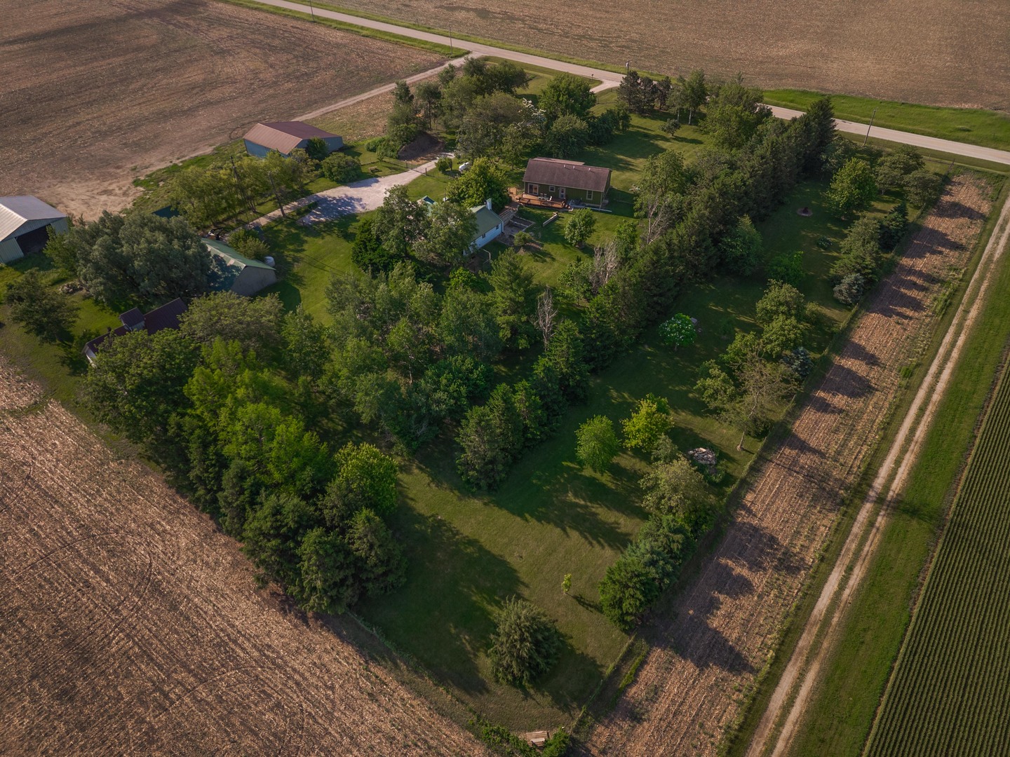 22037 East 2600 N Road Odell, IL 60460 - Photo 2 of 59 an aerial view of residential house with outdoor space