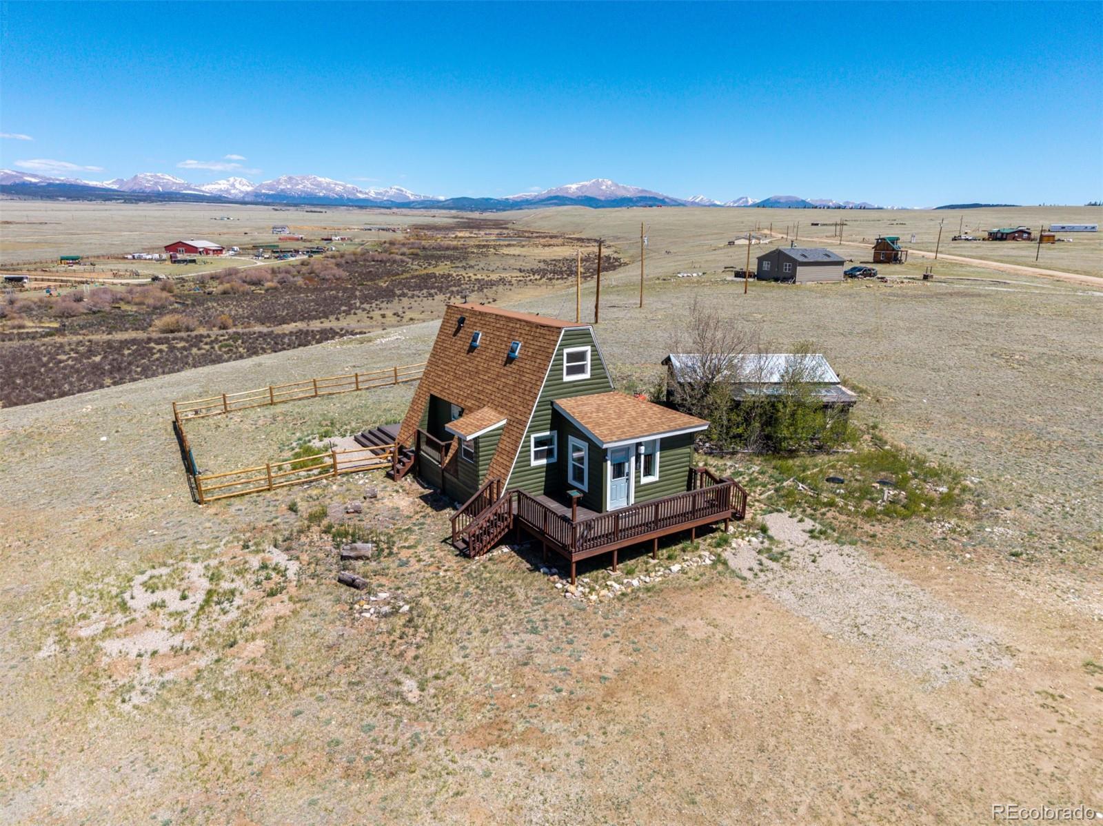 1365 Kokanee Road Fairplay, CO 80440 - Photo 33 of 45 an aerial view of a house with beach and ocean view