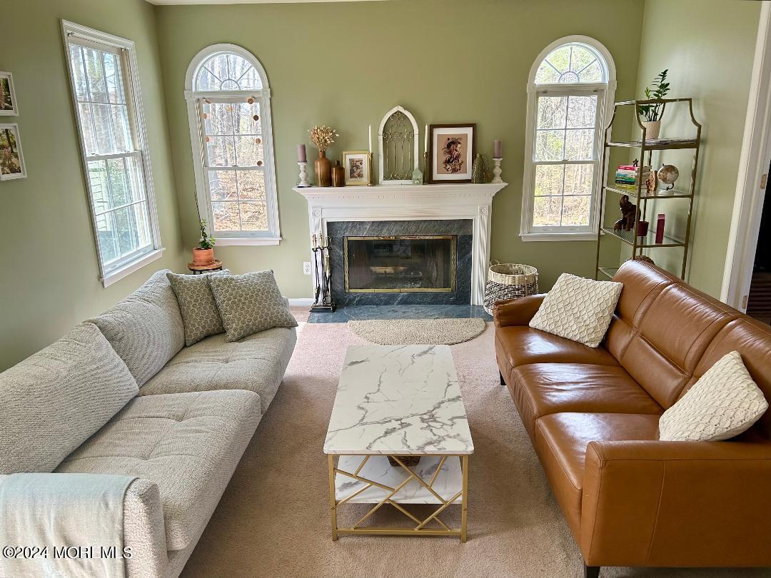 103 Taylors Mills Road Manalapan, NJ 07726 - Photo 13 of 34 Family Room with Fireplace