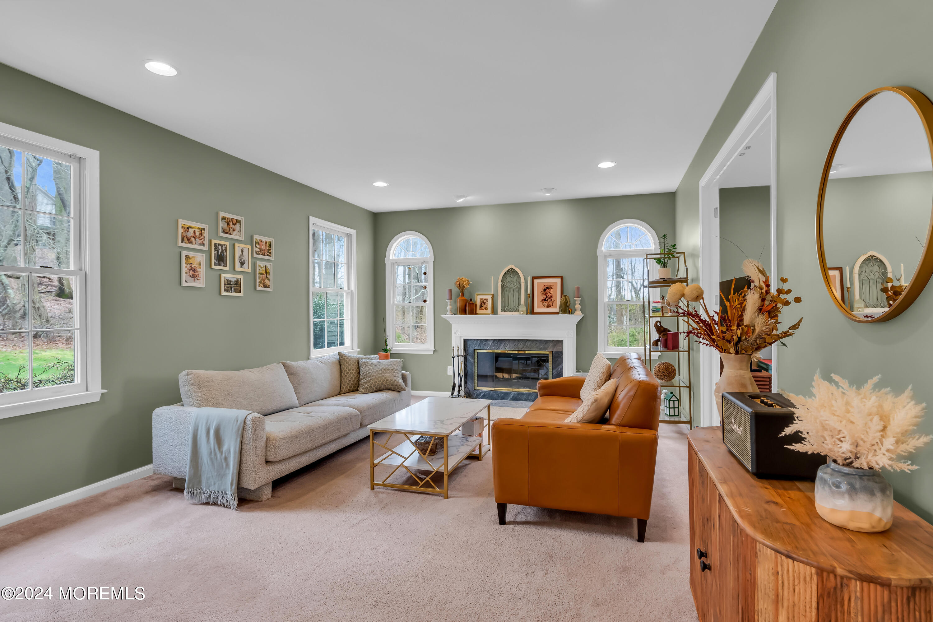 103 Taylors Mills Road Manalapan, NJ 07726 - Photo 14 of 34 Family Room with Fireplace