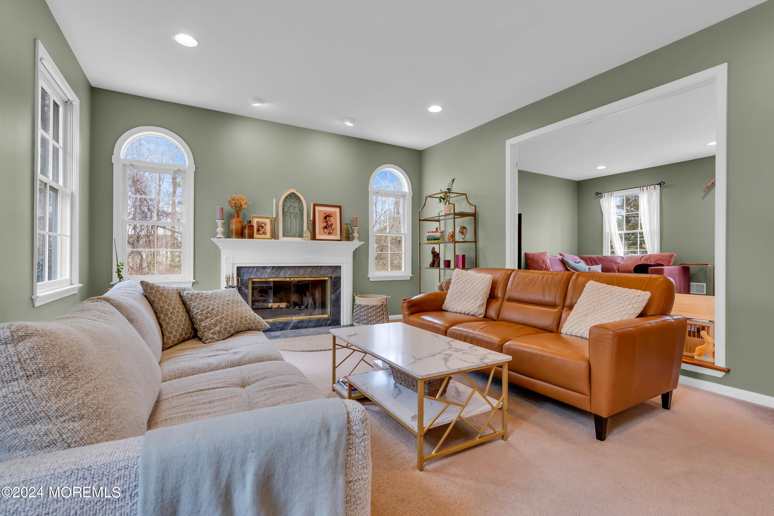 103 Taylors Mills Road Manalapan, NJ 07726 - Photo 15 of 34 Family Room with opening to Liv Rm