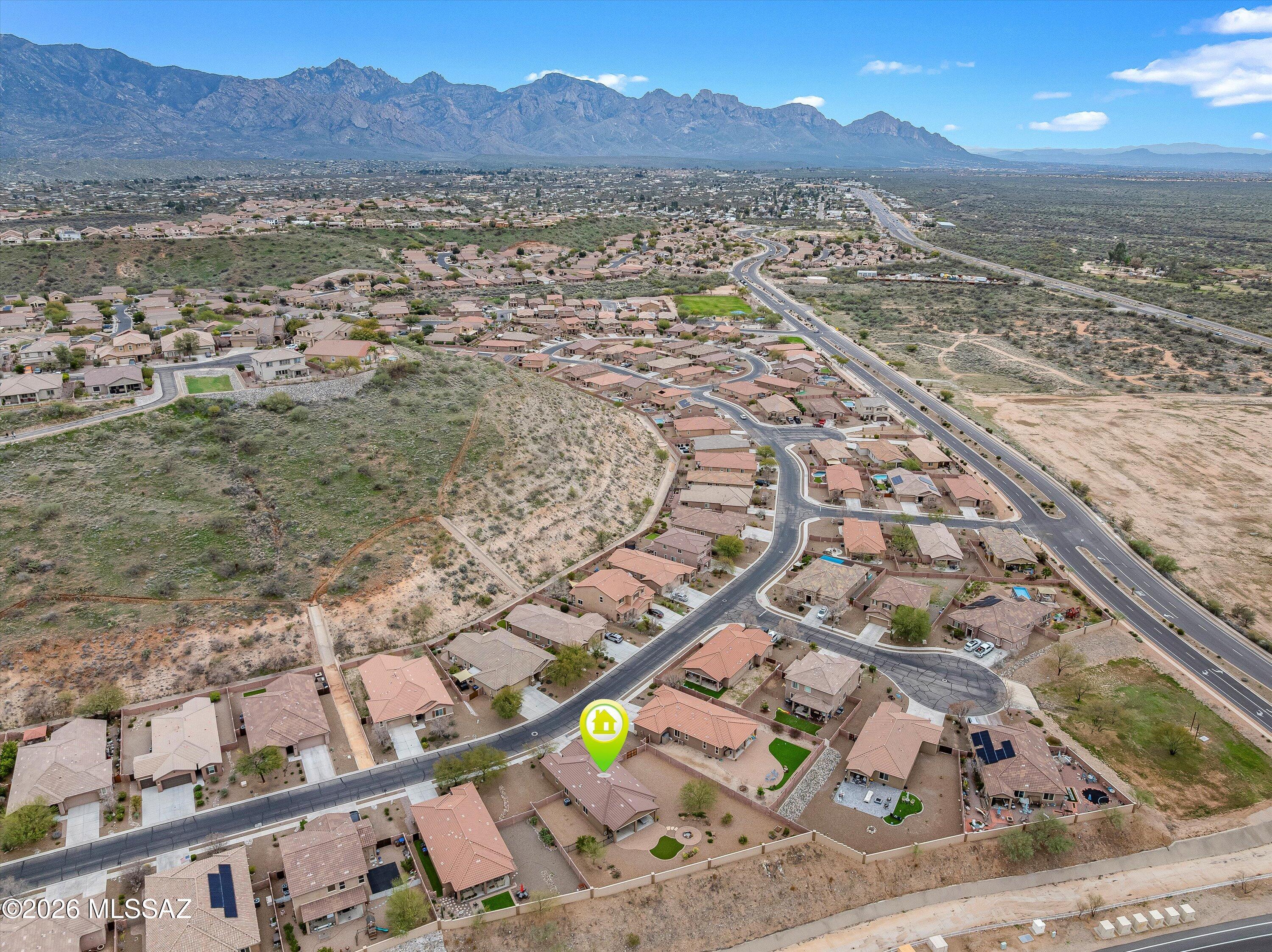 38754 South Running Roses Lane Tucson, AZ 85739 - Photo 45 of 46 45-Aerial Back