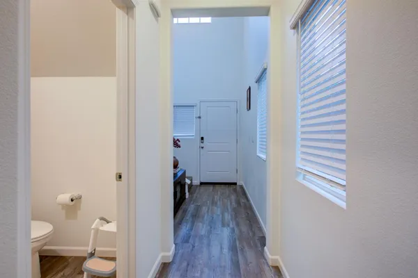 a view of a pathway of a house